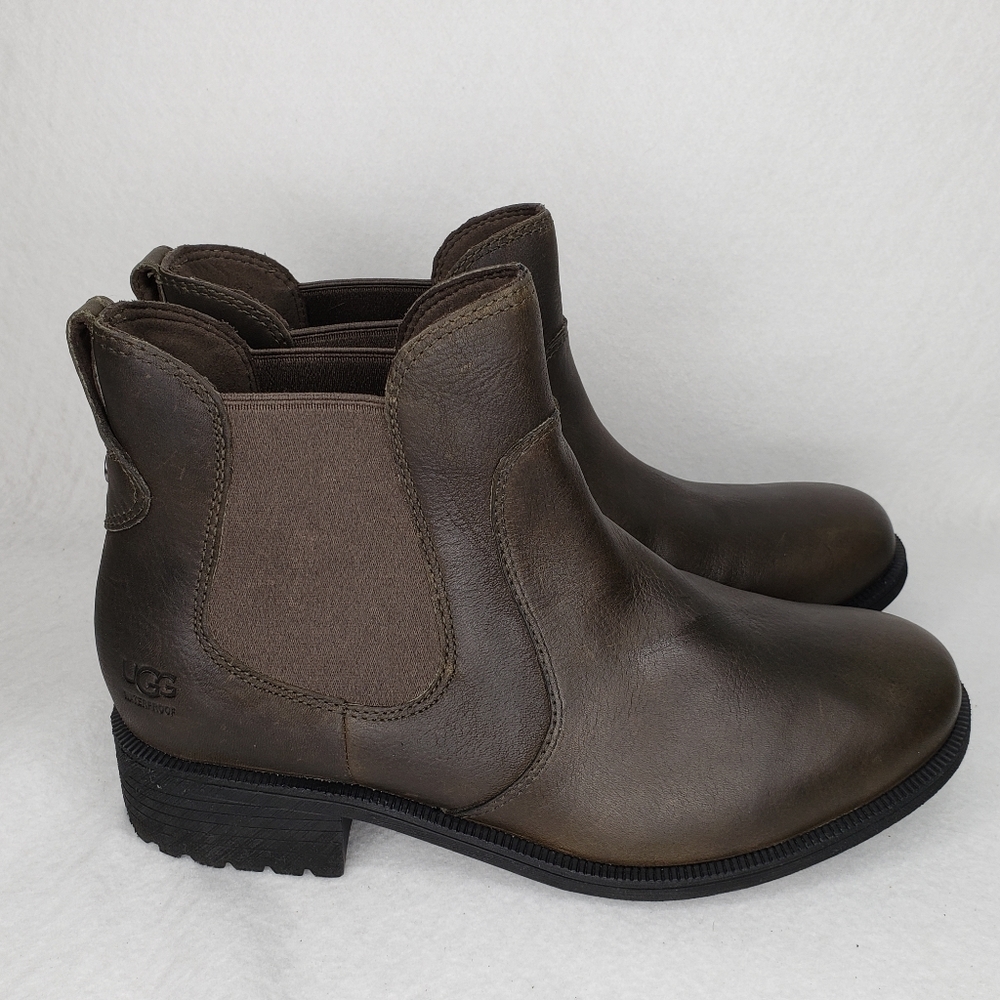 Ugg Bonham III Slate Leather Waterproof Booties